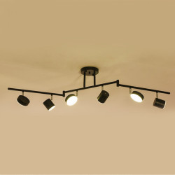 Lámpara de techo moderna LED, tipo foco, colección Silah, es una lámpara elegante y versátil