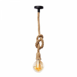 Lámpara de techo colgante, colección Rope, es una lámpara moderna y minimalista que aporta un toque de rusticidad
