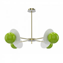 Lámpara de techo moderna Taurion verde es una pieza elegante y sofisticada que combina materiales de alta calidad