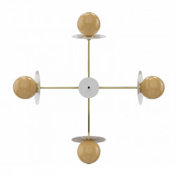 Lámpara de techo moderna Taurion salmón es una pieza elegante y sofisticada que combina materiales de alta calidad