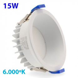 downlight LED Luxtar 15W 6K es una buena opción para aquellos que buscan una iluminación eficiente, económica